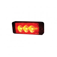 Durite R65 Slimline High Intensity 3 Red LED Warning Light - 0-441-35