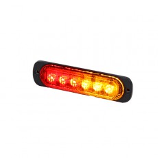 Durite R10 High Intensity 6 Amber & Red LED Warning Light (19 Flash Patterns) - 0-441-65